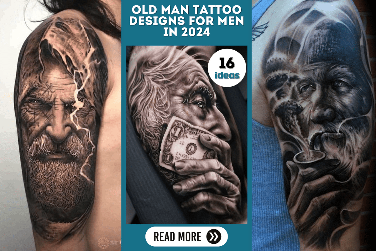 Top Old Man Tattoo Designs For 2024   Shablon Vp Prevyu 2 3 